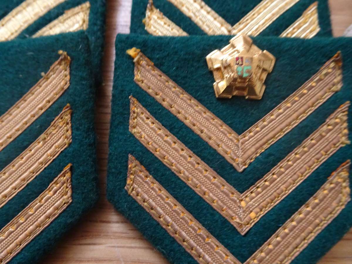Joblot Of South Africa Defence Force Cloth Shoulder Ranks - In Good Condition