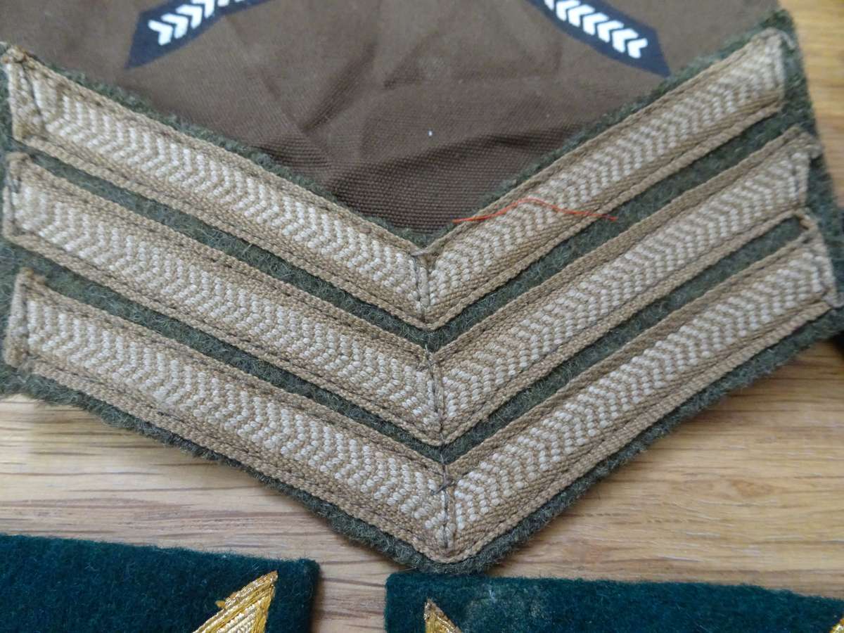 Joblot Of South Africa Defence Force Cloth Shoulder Ranks - In Good Condition