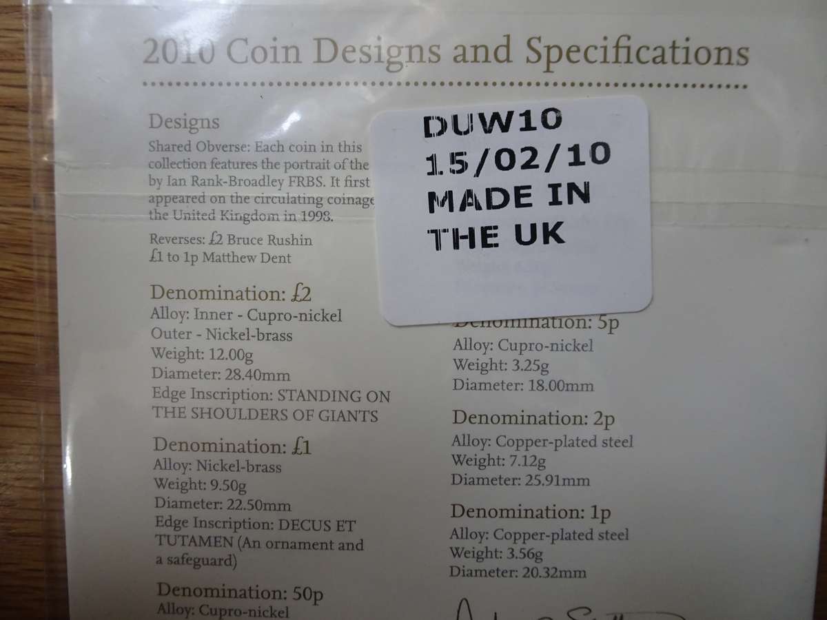 Great British Coins 2010 - A Celebration Of Britain - The Royal Mint - Still Sealed