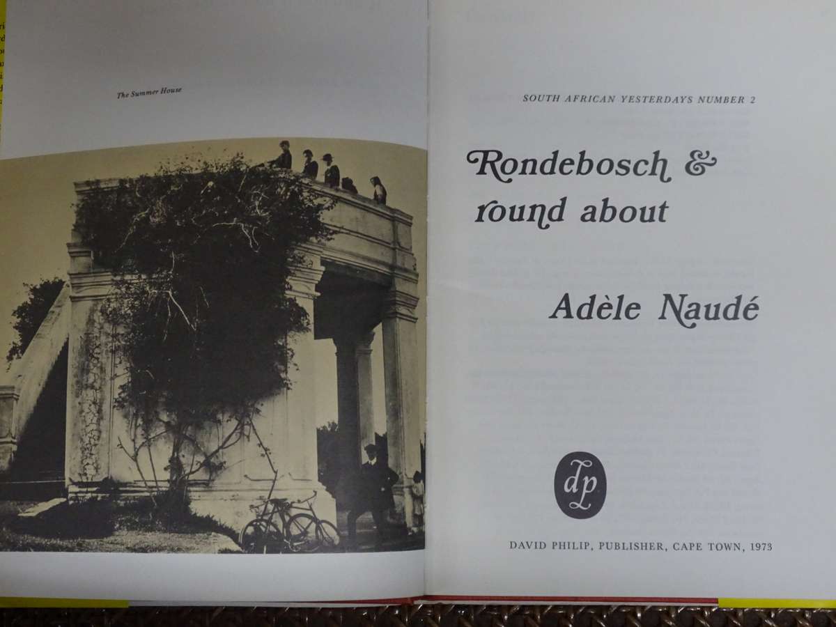 RONDEBOSCH AND ROUND ABOUT - By Adele Naude - In Good Condition