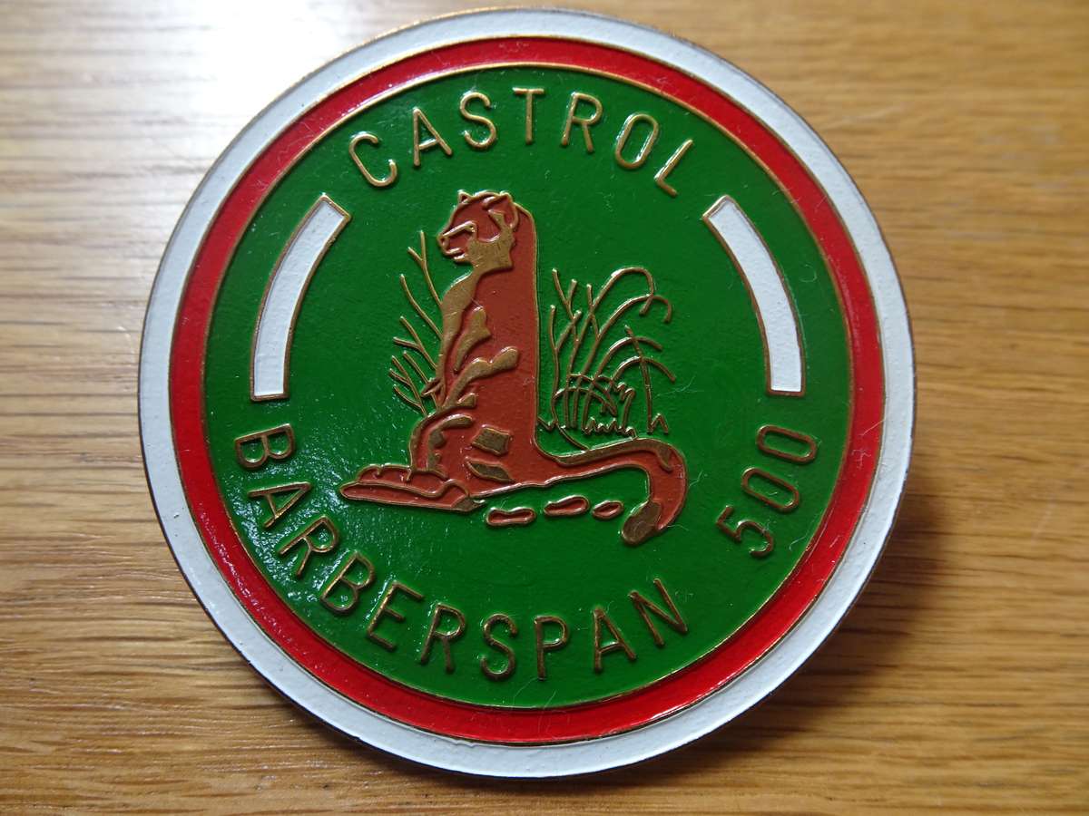 Castrol Barberspan 500 Rally Badge - In Excellent Condition