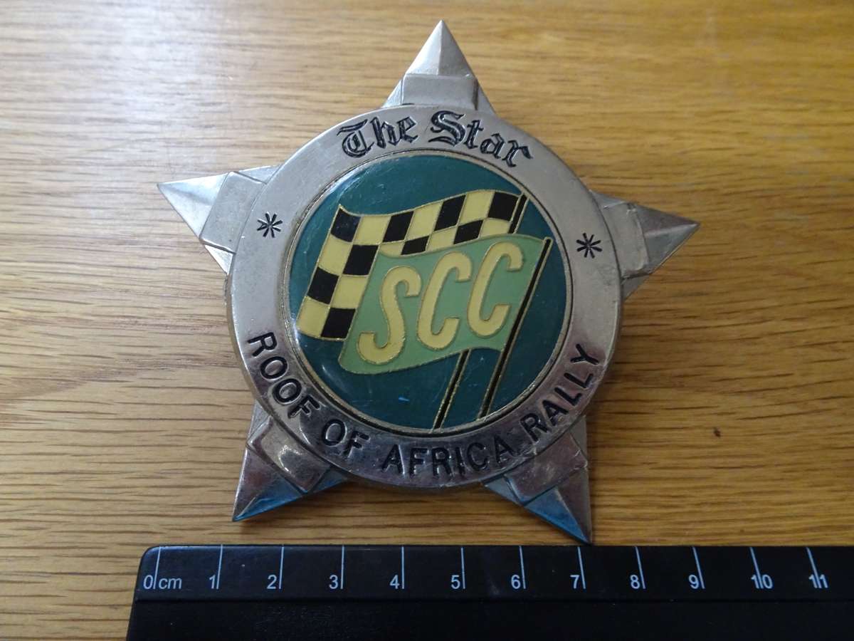 The Star SCC Roof Of Africa Rally Badge - In Excellent Condition