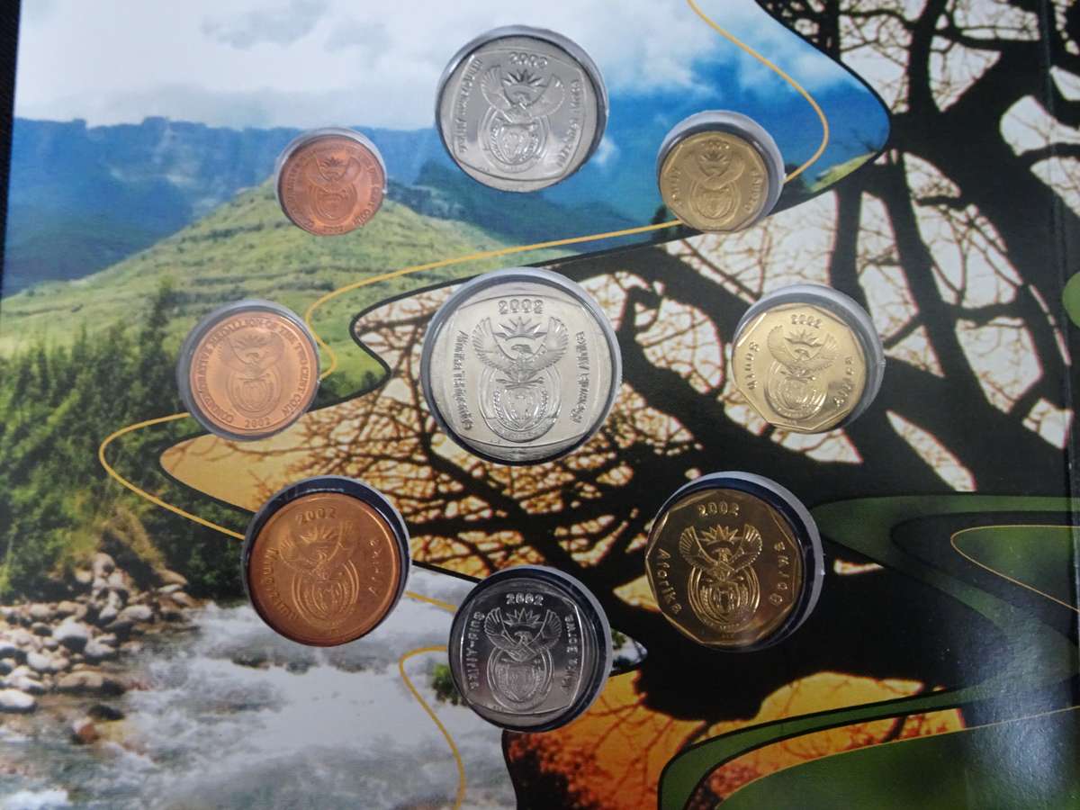 South Africa Uncirculated 2002 Coin Set - In Original Package - In Excellent Condition