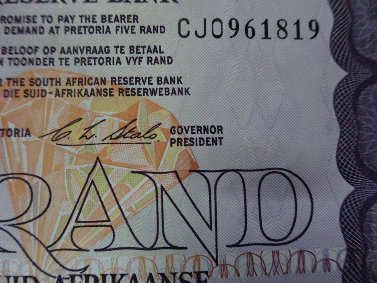 8x South Africa Five Rand Bank Note - CL Stals And Gerhard De Kock - Please See My Description