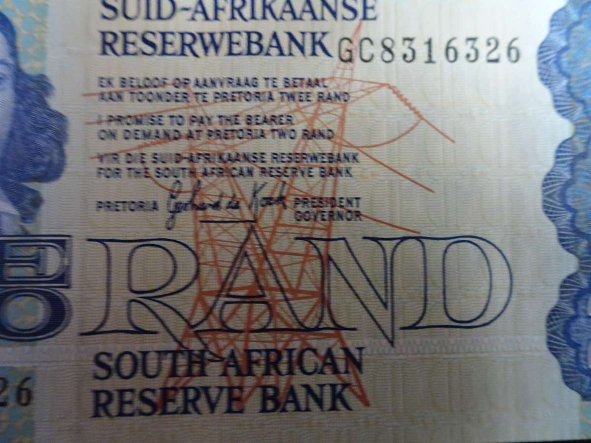 8x South Africa Two Rand Bank Notes - Gerhard De Kock - Please See My Description