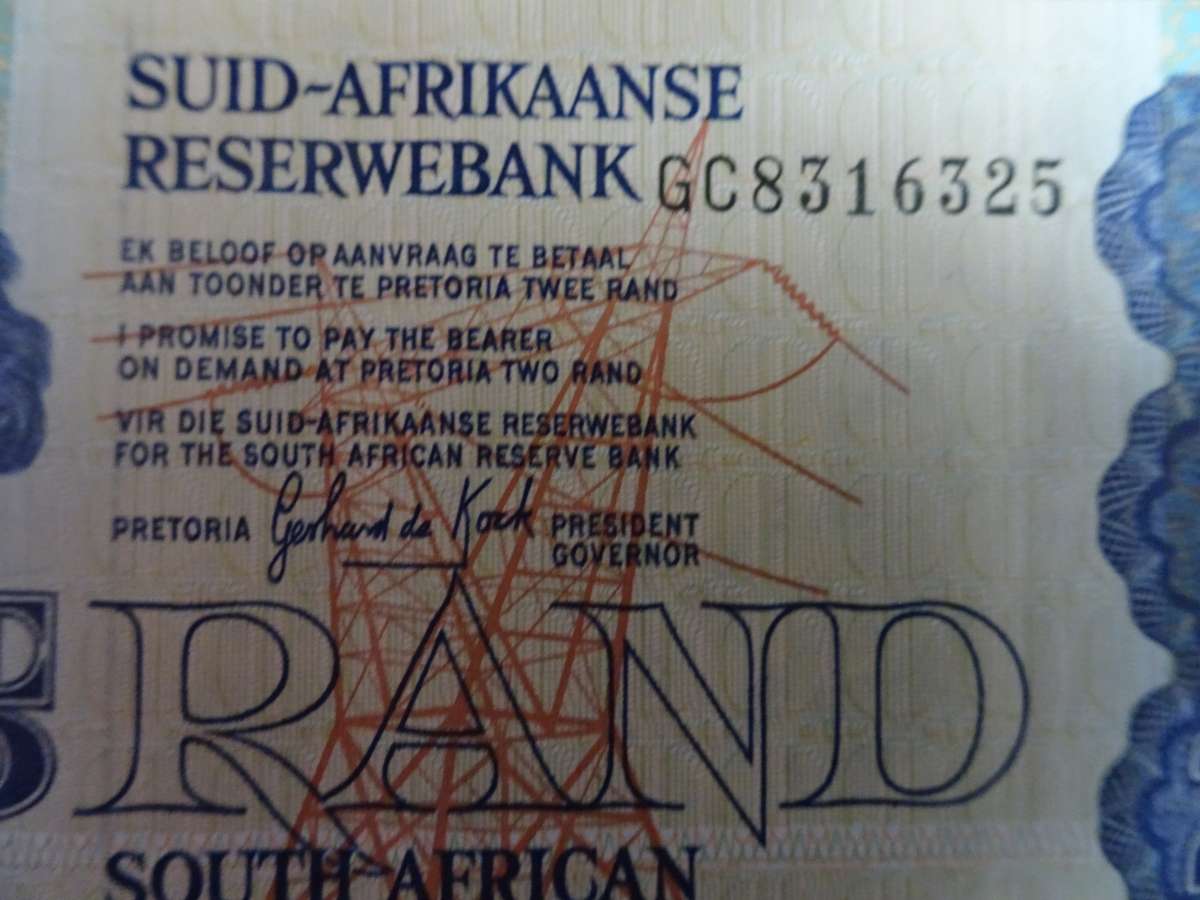 8x South Africa Two Rand Bank Notes - Gerhard De Kock - Please See My Description