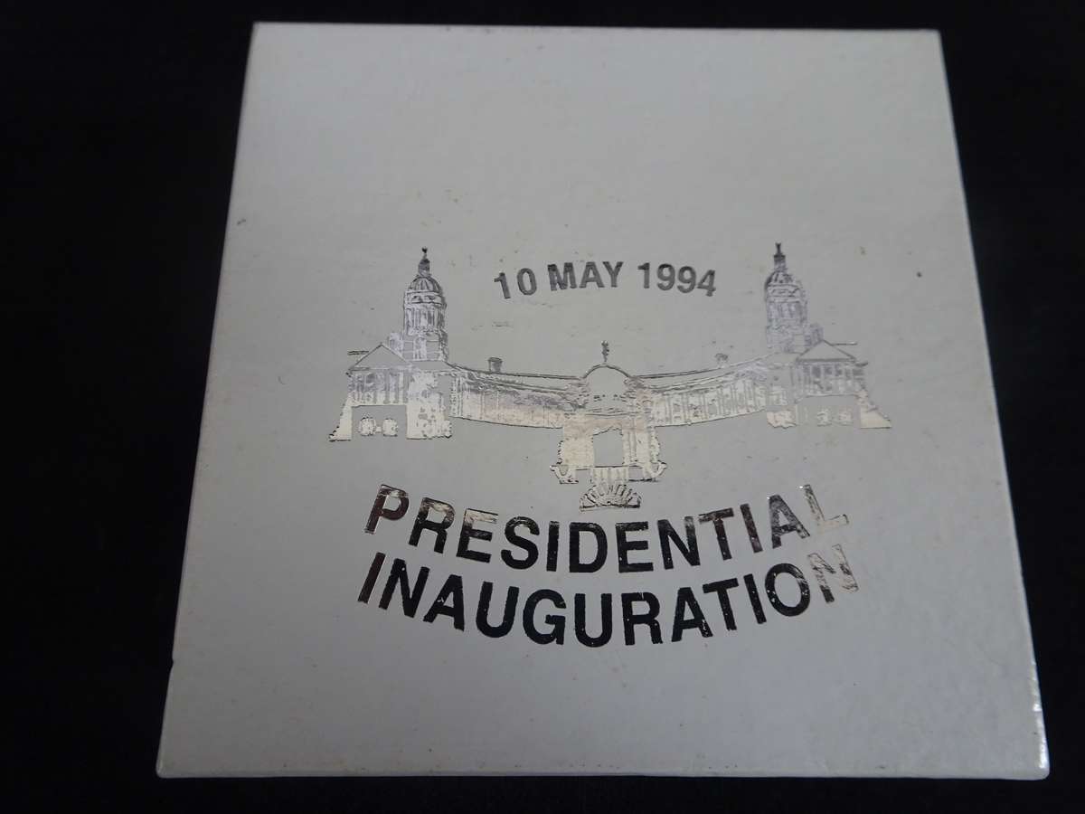 RARE 10 May 1994 Mandela Silver R1 Presidential Inauguration Coin - In Excellent Condition