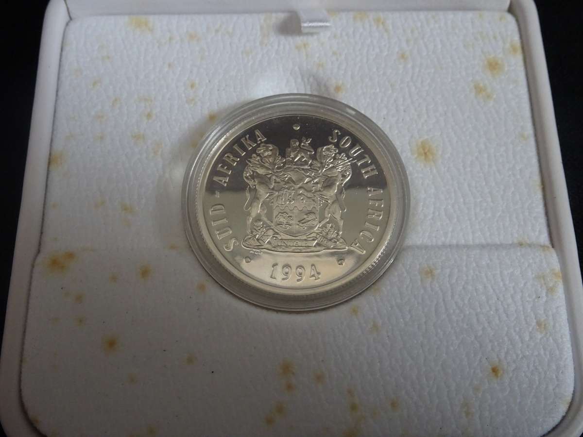 RARE 10 May 1994 Mandela Silver R1 Presidential Inauguration Coin - In Excellent Condition