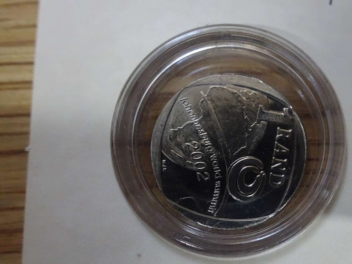 3x 2002 Circulated R1 Coins - Johannesburg World Summit - Bidding Per Coin