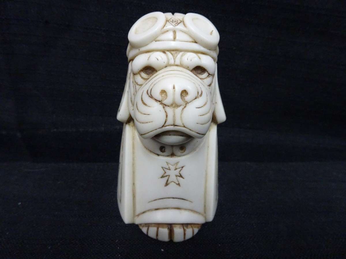 Fantastic!!! Original John Biccard Crushed Marble and Resin " RED BARON " Figurine!!!