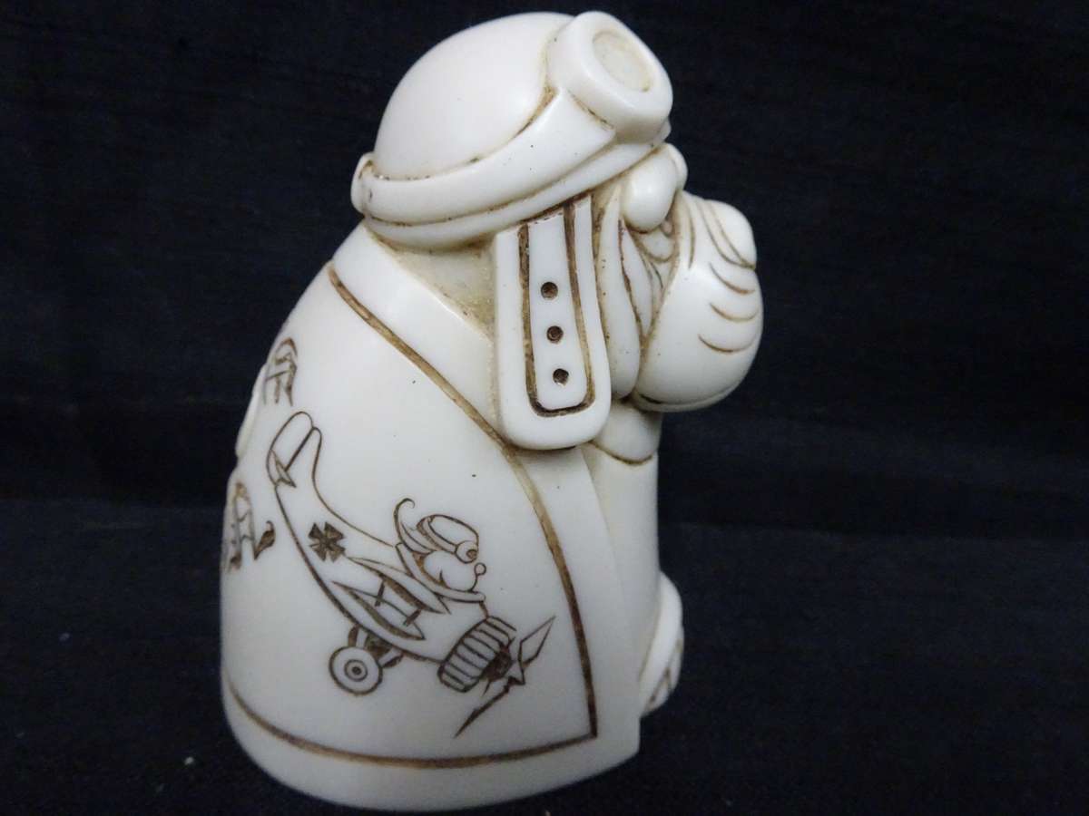 Fantastic!!! Original John Biccard Crushed Marble and Resin " RED BARON " Figurine!!!