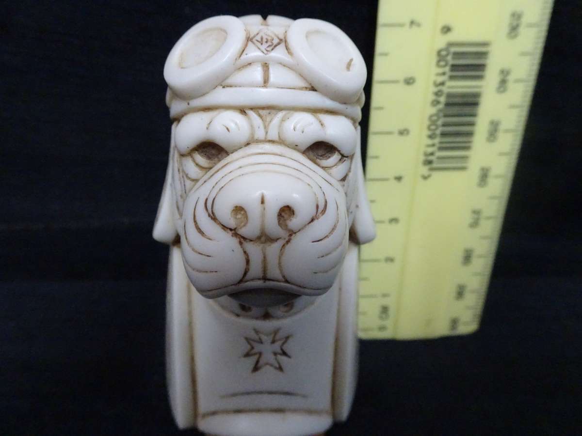 Fantastic!!! Original John Biccard Crushed Marble and Resin " RED BARON " Figurine!!!