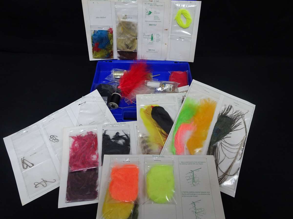 Joblot Fly Fishing Feathers And Other Equipment - In Good Condition