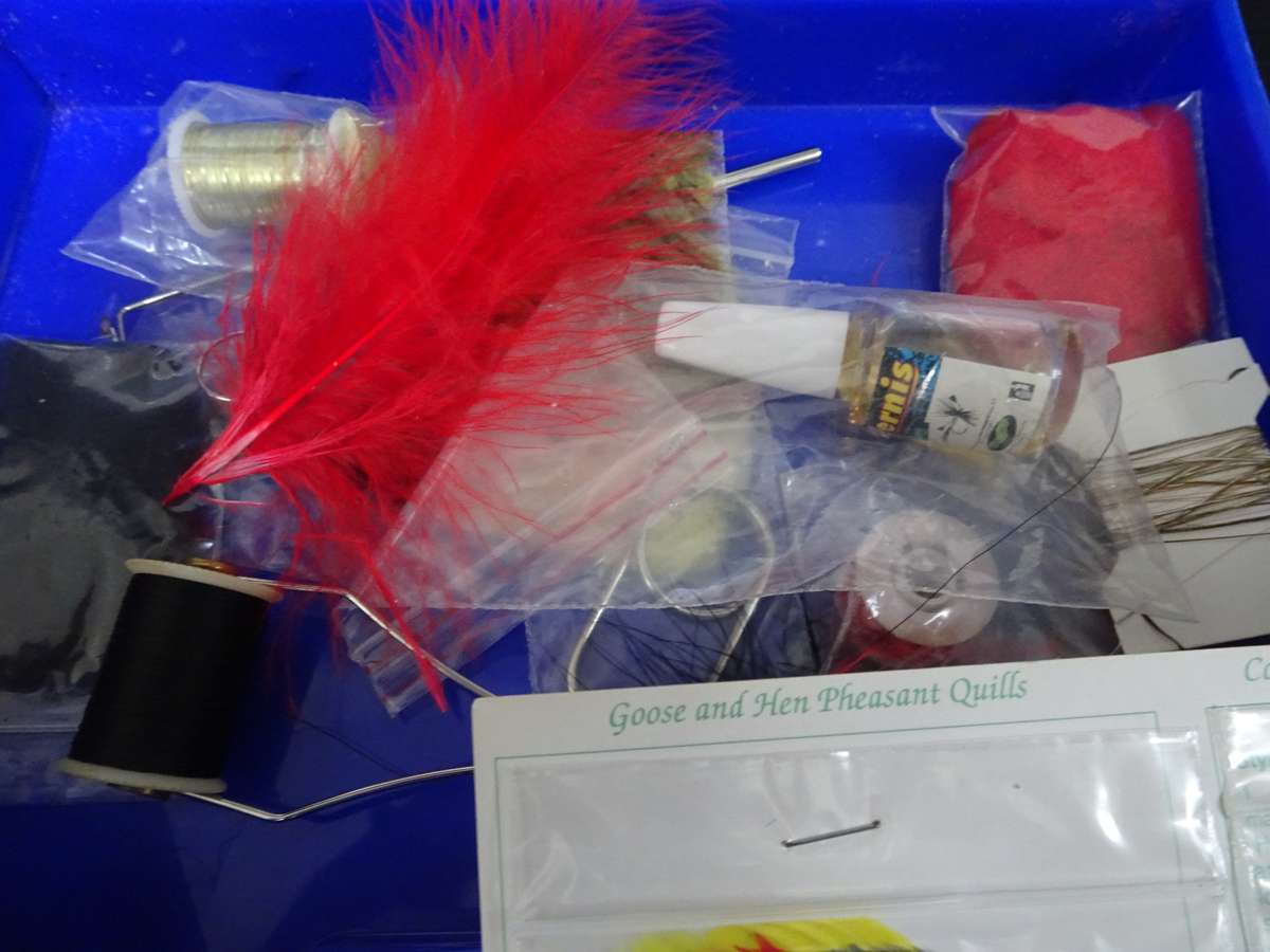 Joblot Fly Fishing Feathers And Other Equipment - In Good Condition