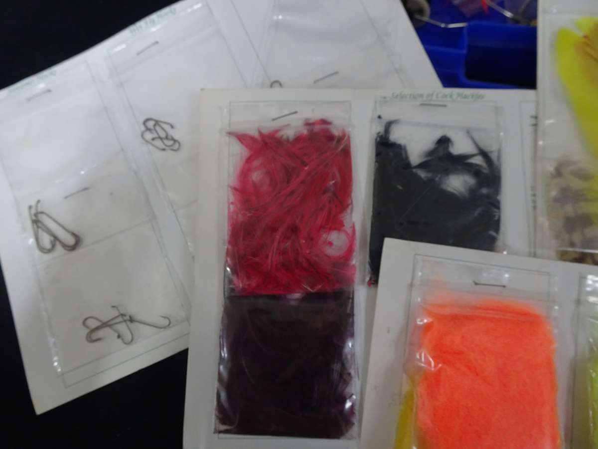 Joblot Fly Fishing Feathers And Other Equipment - In Good Condition