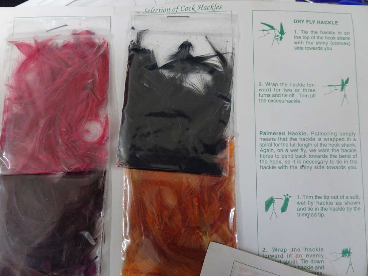 Joblot Fly Fishing Feathers And Other Equipment - In Good Condition