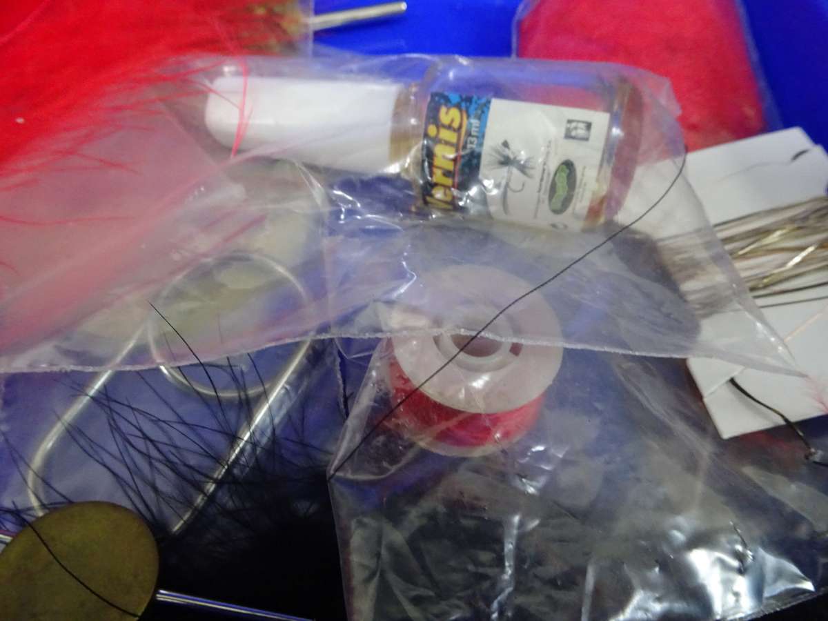 Joblot Fly Fishing Feathers And Other Equipment - In Good Condition