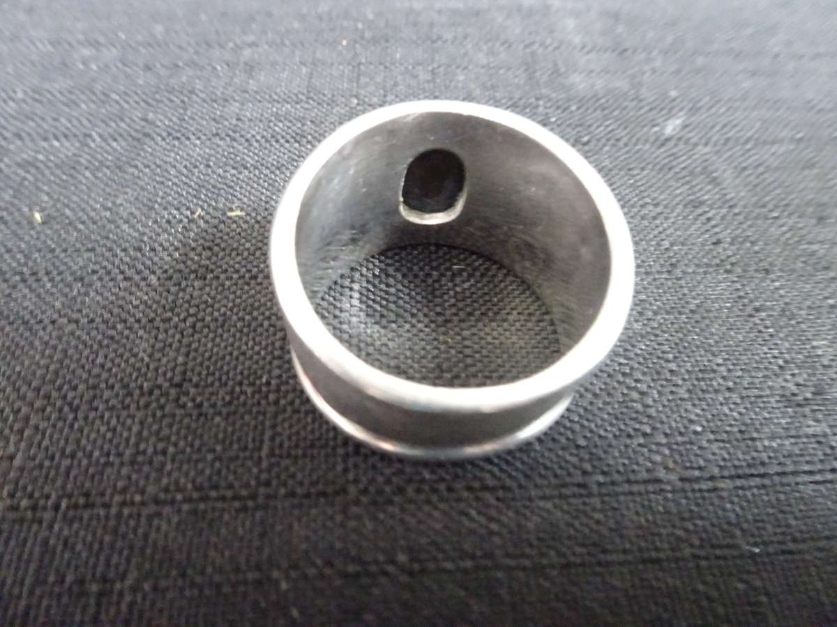 Beautiful Natural Lightning Solid Opal Sterling Silver Ring - Size 11 - 14.4 Gram - Marked SIL