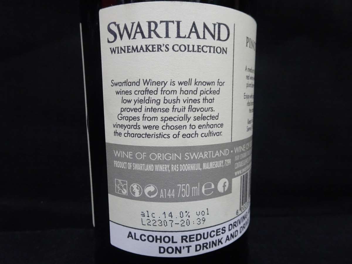 Sealed 750ml Bottle Of Swartland Winemaker's Collection 2021 Pinotage - See My Description