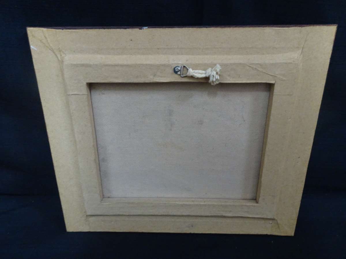 Beautiful Oil On Canvas With Floating Market Thailand Countryside - See My Description