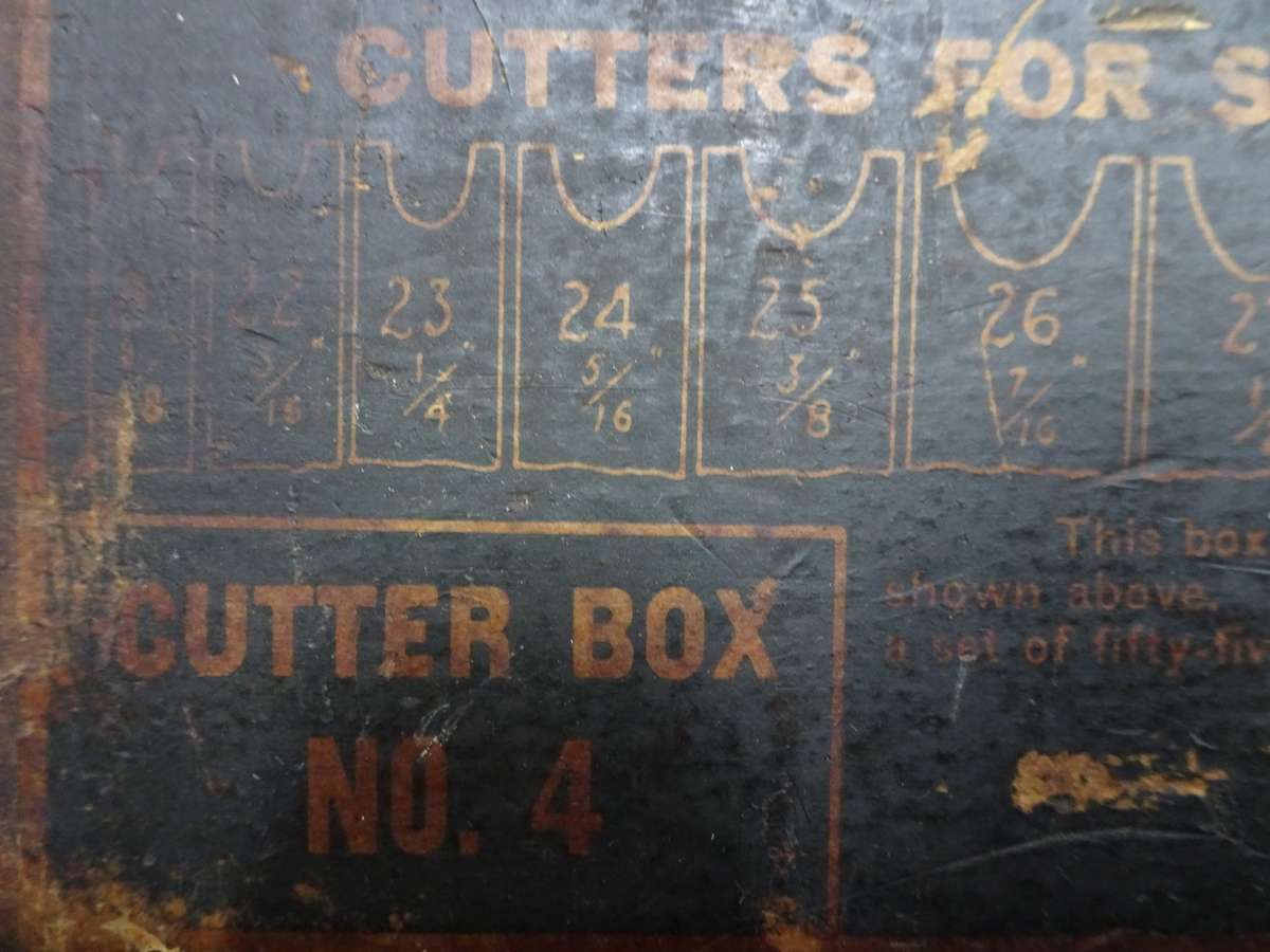 Vintage Cutters For Stanley Universal Plane No. 55 - Cutter Box No. 4 - In Used Condition