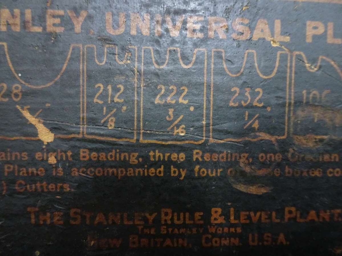 Vintage Cutters For Stanley Universal Plane No. 55 - Cutter Box No. 4 - In Used Condition