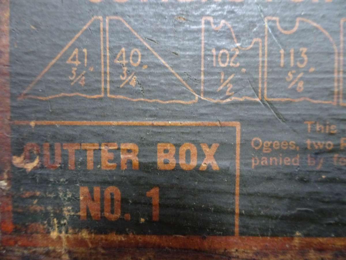Vintage Cutters For Stanley Universal Plane No. 55 - Cutter Box No. 1 - In Used Condition