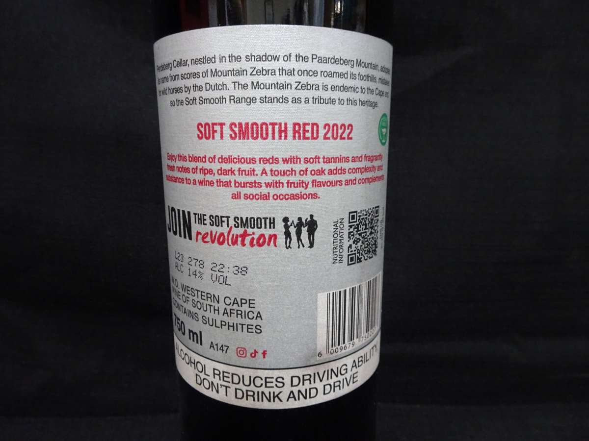 Sealed 750ml Bottle Of SSR Soft Smooth Red 2022 Wine - See My Description