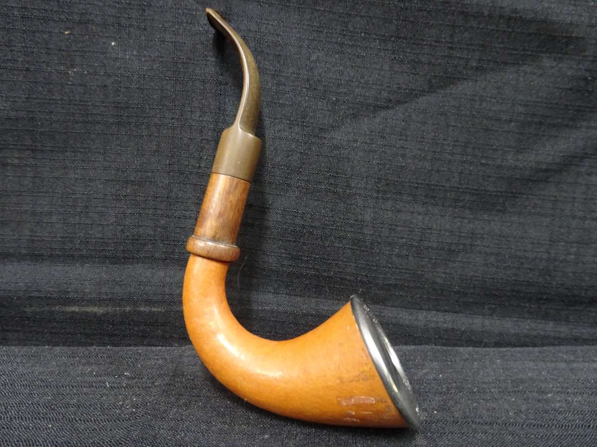 Antique Calabash pipe 1919 - 20 Hallmarked Birmingham Silver Rim - Silver W: 4 Gram