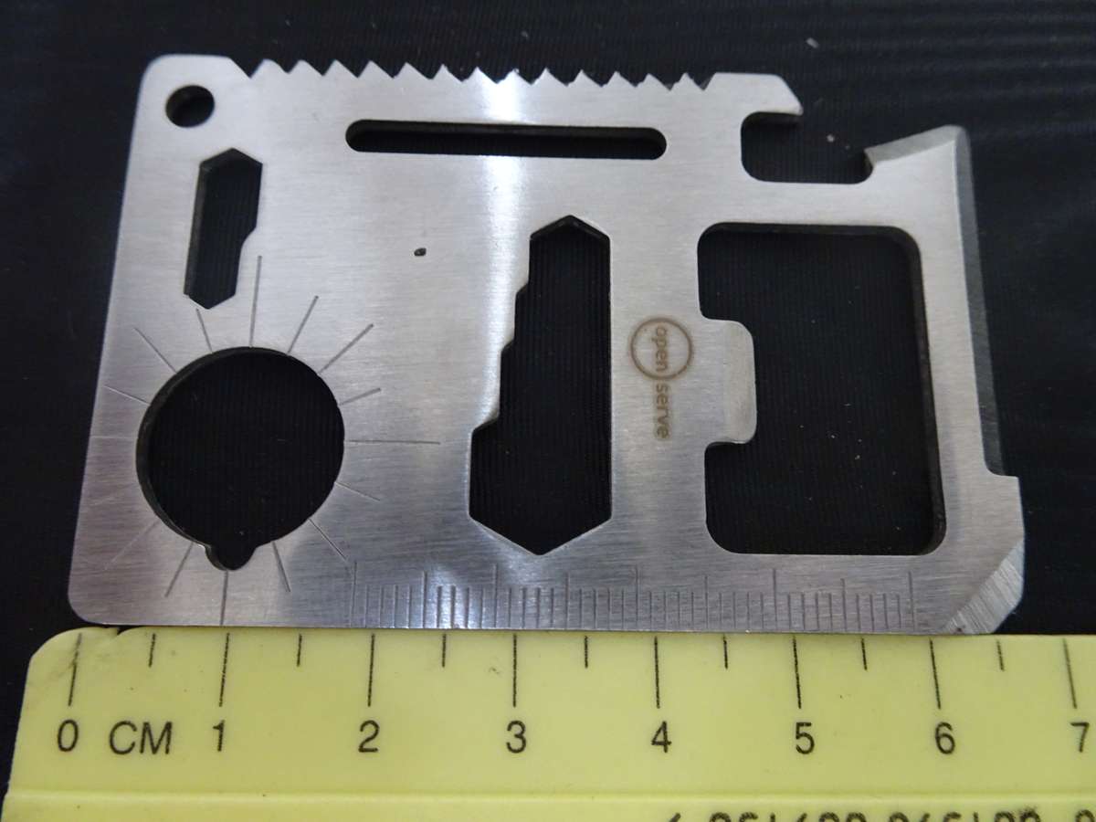 Stunning 11 in 1 Stainless Steel Multupurpose Survival Tool Kit - See Images