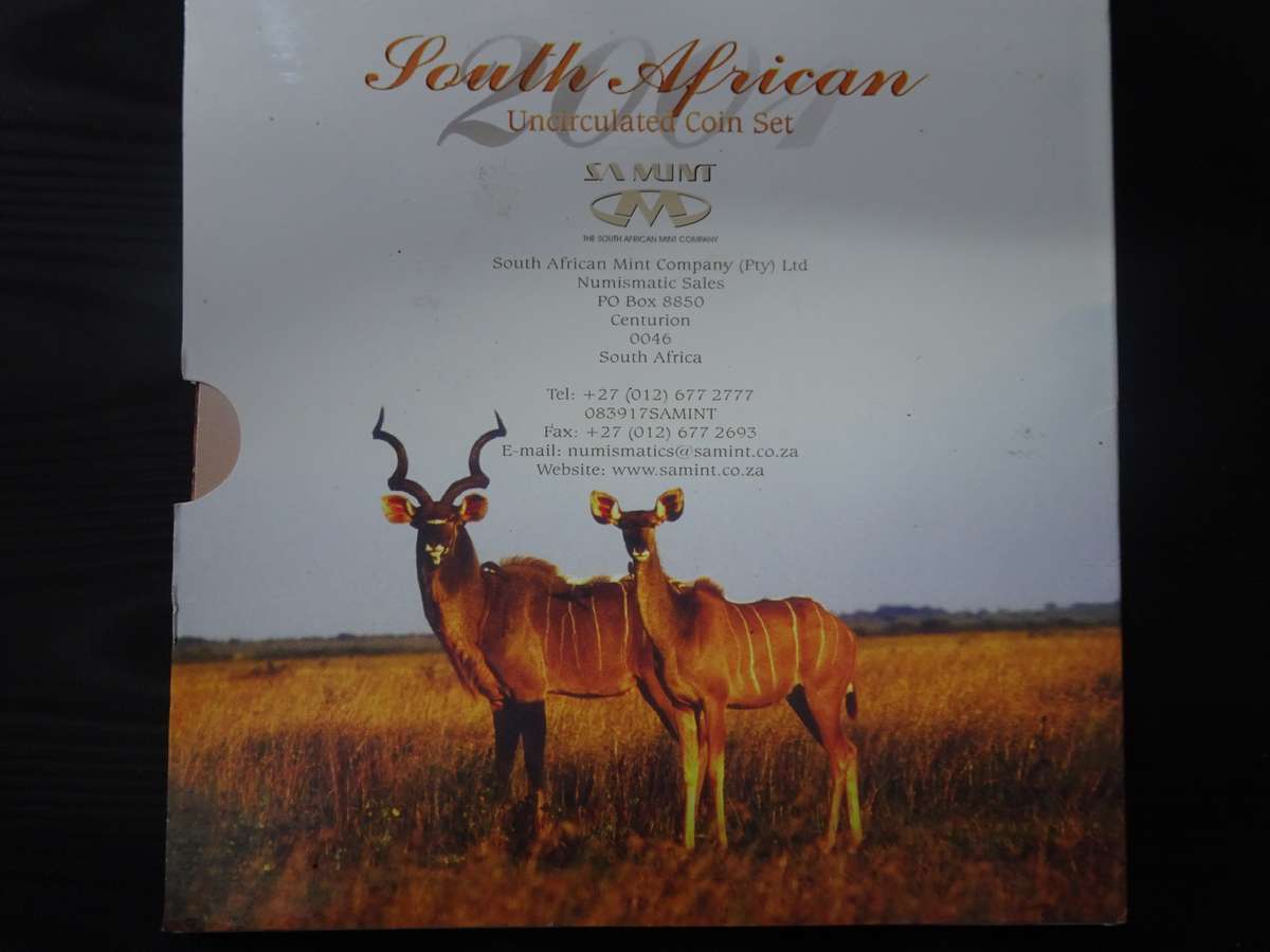 South African Uncirculated 2001 Coin Set - In Good Condition