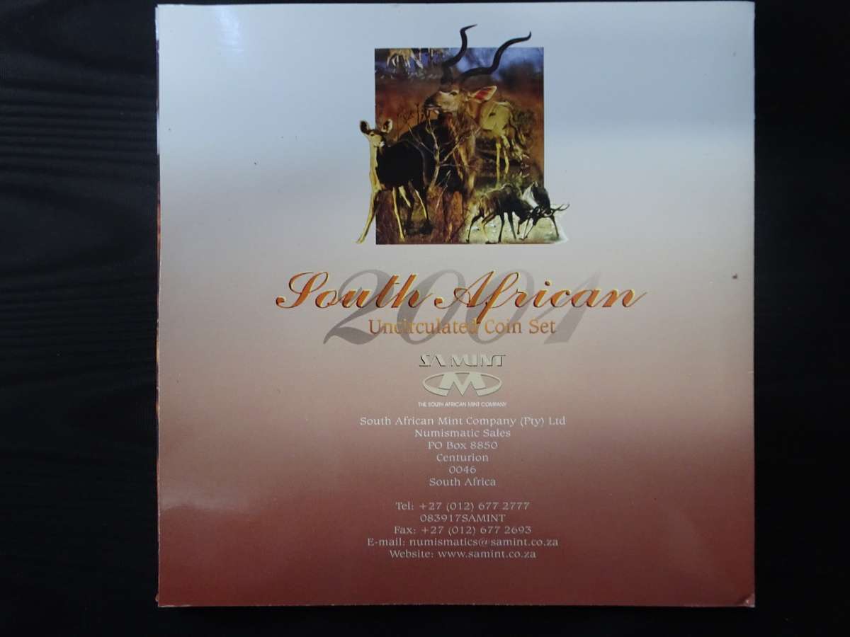South African Uncirculated 2001 Coin Set - In Good Condition