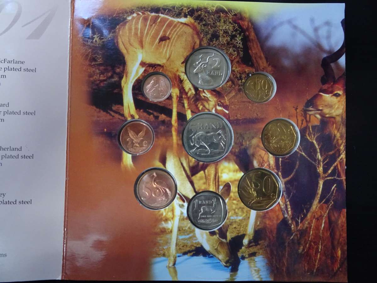 South African Uncirculated 2001 Coin Set - In Good Condition