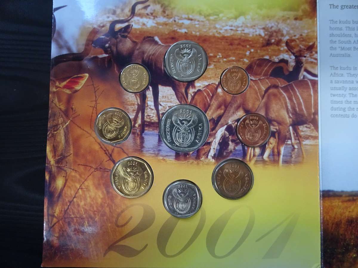 South African Uncirculated 2001 Coin Set - In Good Condition
