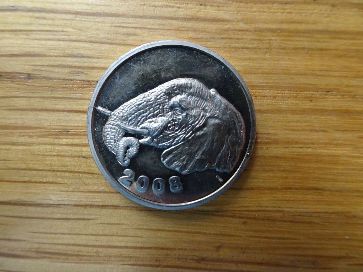 Nine World Coin 2008 Elephant Tokens -South African Mint -Bidding Per Token - Excellent Condition