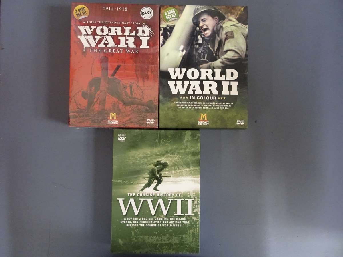 Stunning Collection Of WW1 And WW2 DVD Sets - Military History - Still In Original Cases - Sealed