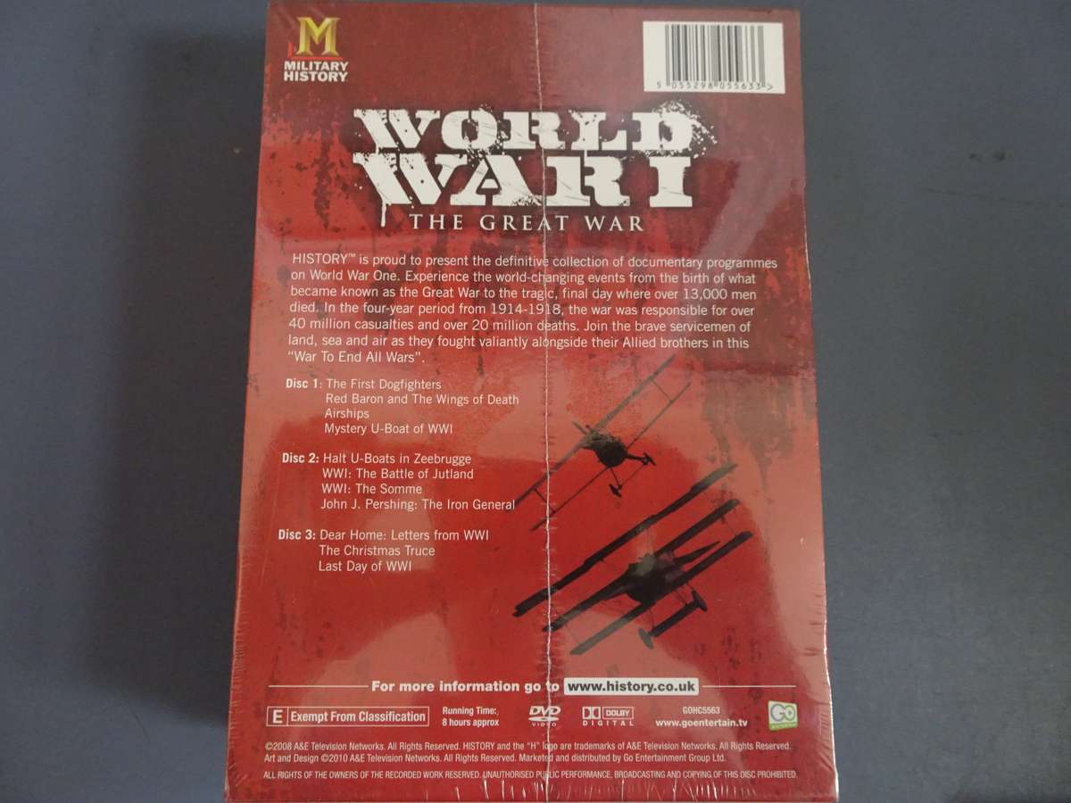 Stunning Collection Of WW1 And WW2 DVD Sets - Military History - Still In Original Cases - Sealed