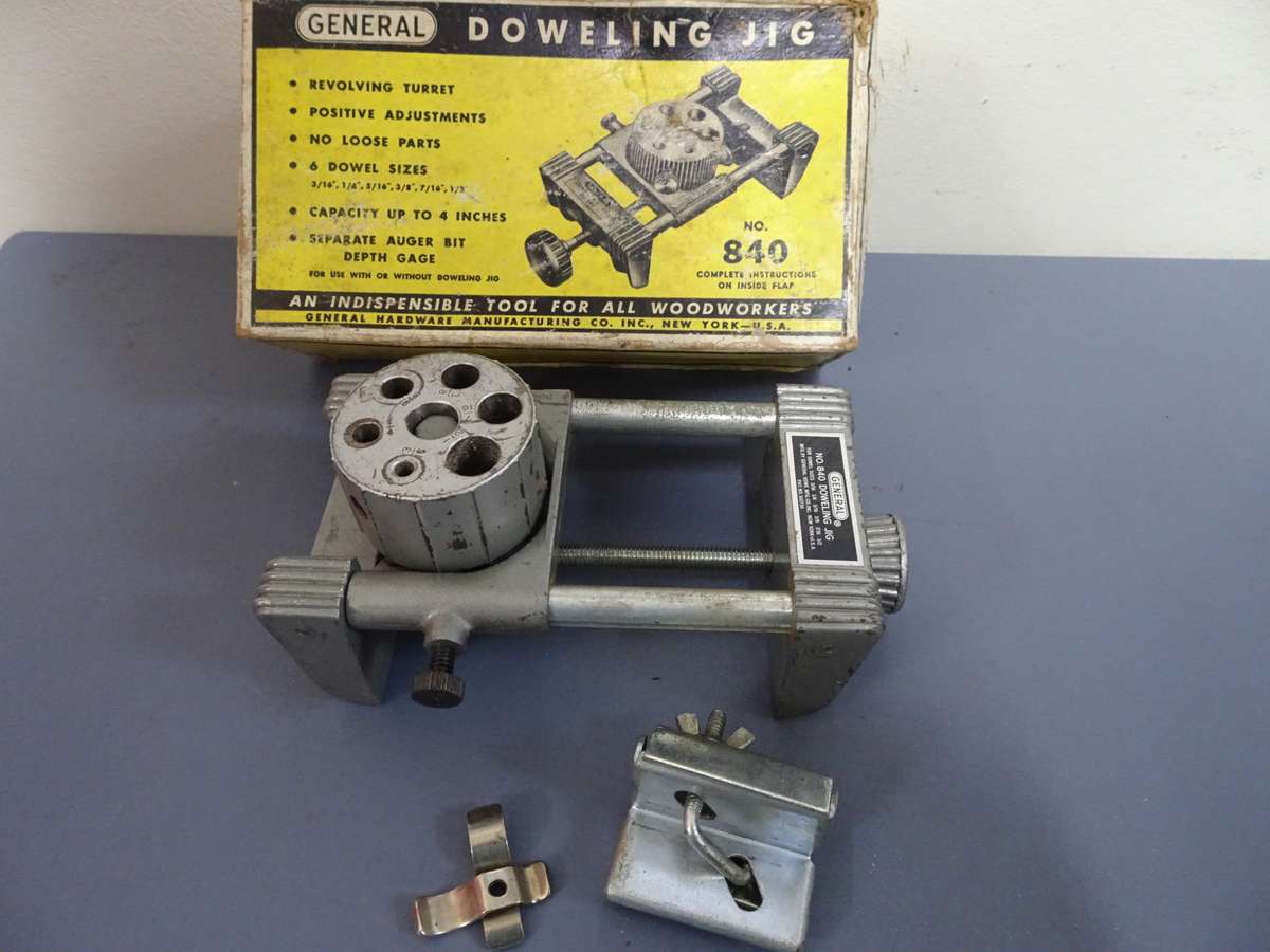 Vintage General Doweling Jig No. 840 - An Indispensible Tool For All Woodworkers - See Description
