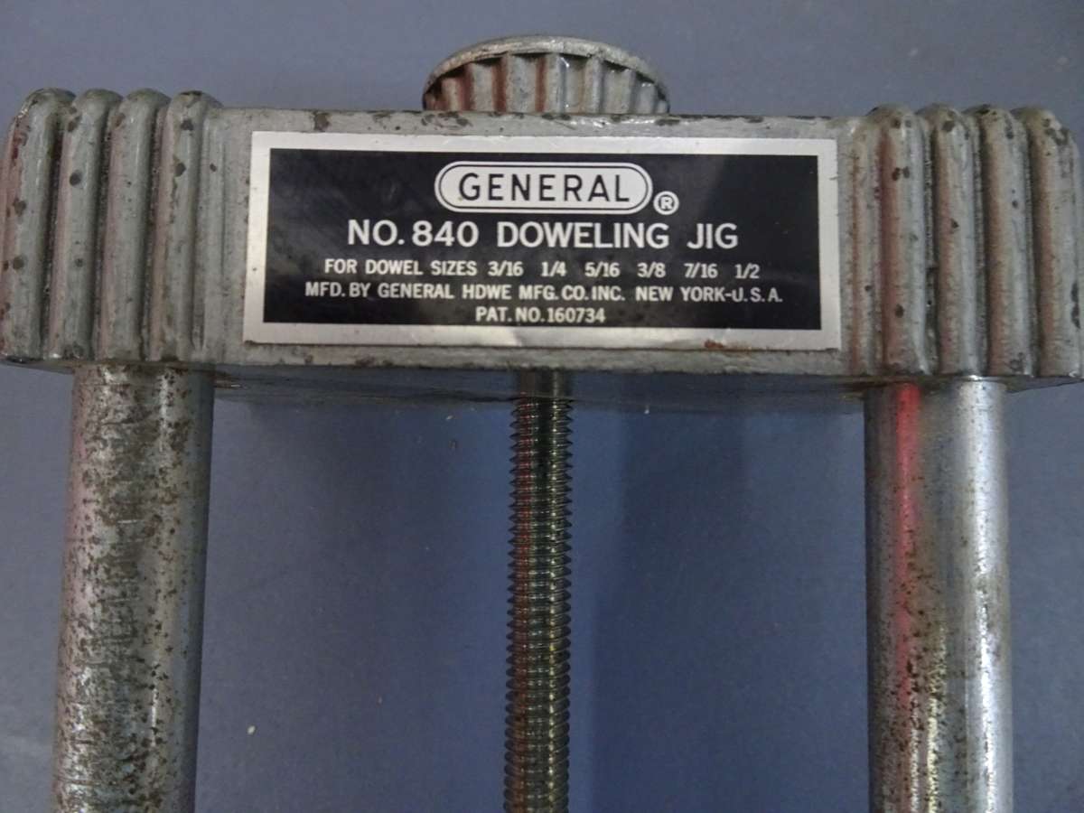 Vintage General Doweling Jig No. 840 - An Indispensible Tool For All Woodworkers - See Description