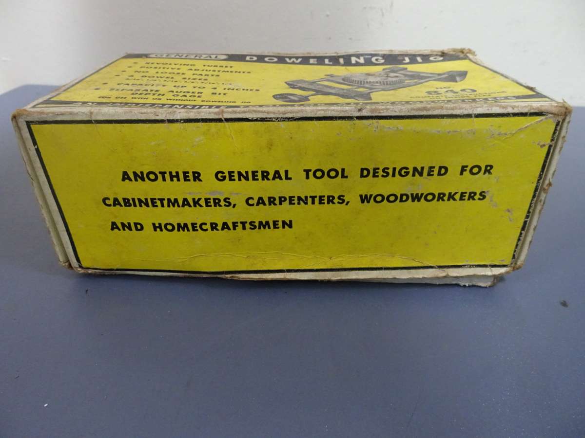 Vintage General Doweling Jig No. 840 - An Indispensible Tool For All Woodworkers - See Description