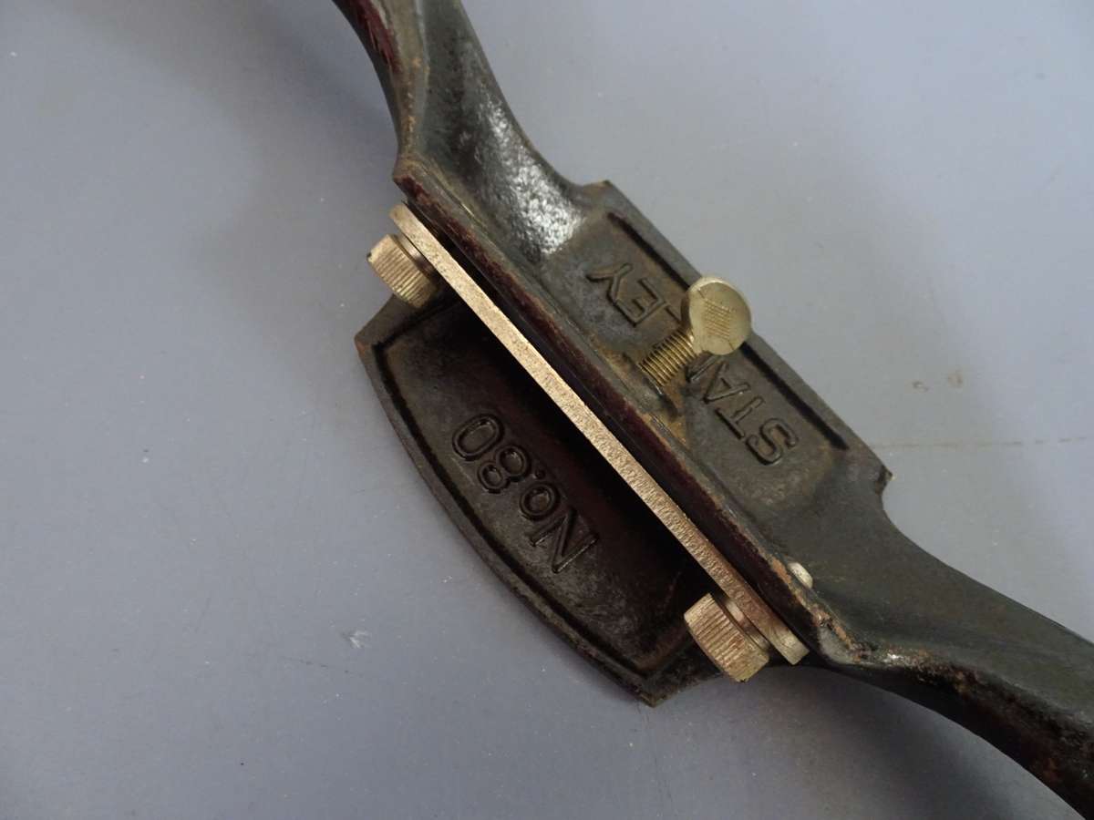 Rare Vintage Stanley No. 80 Sweetheart Cabinet Scraper Spoke Shave Plane - Good Condition