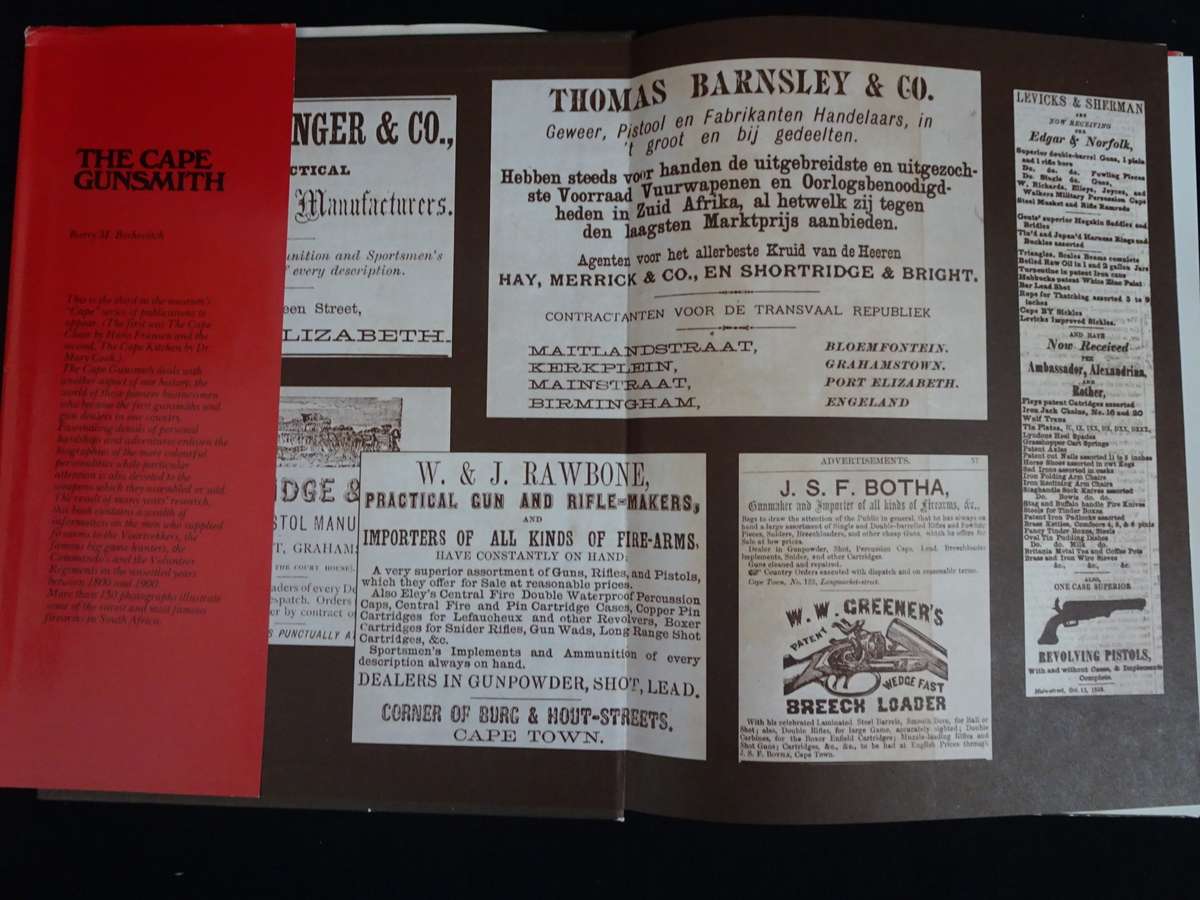 The Cape Gunsmith By Barry M. Berkovitch - See My Description