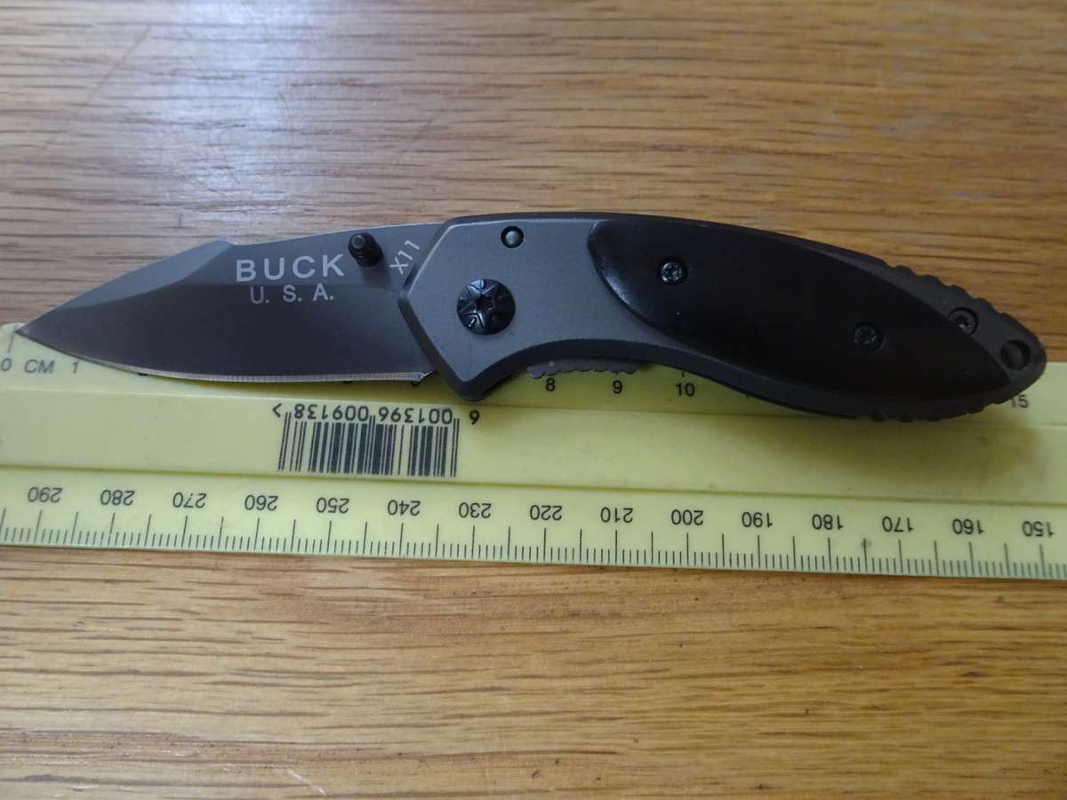 Stunning Black Buck X11 Folding Pocket Knife - Made In USA - In Good Condition