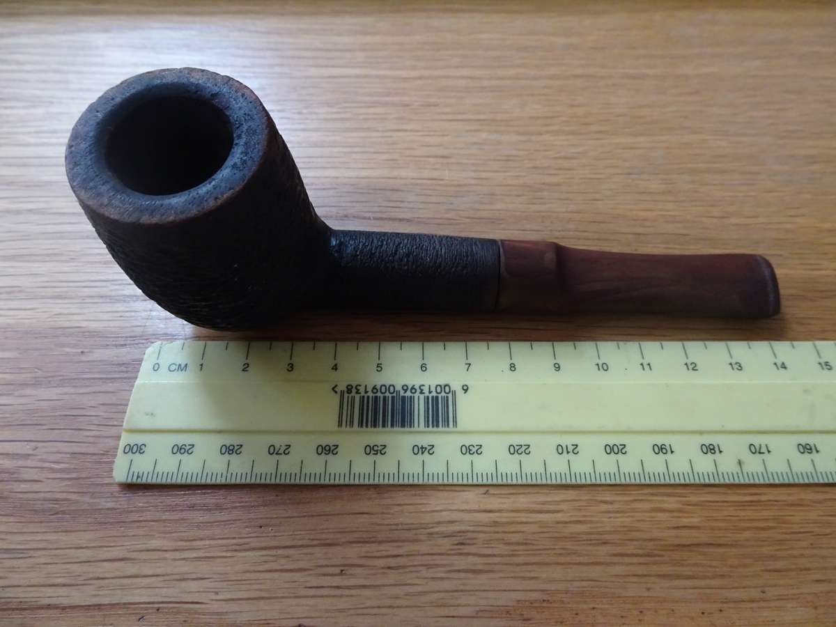 Sasieni 93's Old England Rusticated Briar Tobacco Smoking Pipe Stack Chimney - In Used Condition