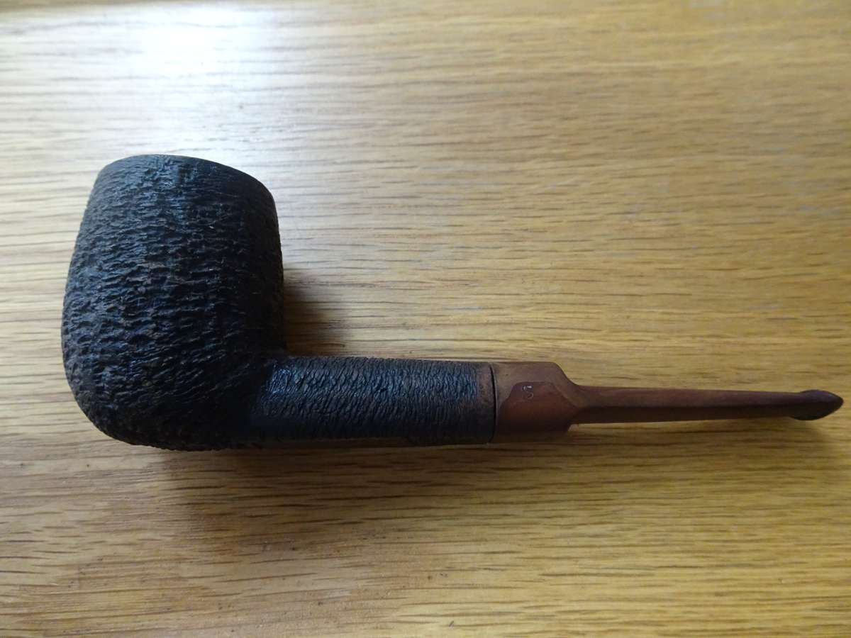Sasieni 93's Old England Rusticated Briar Tobacco Smoking Pipe Stack Chimney - In Used Condition