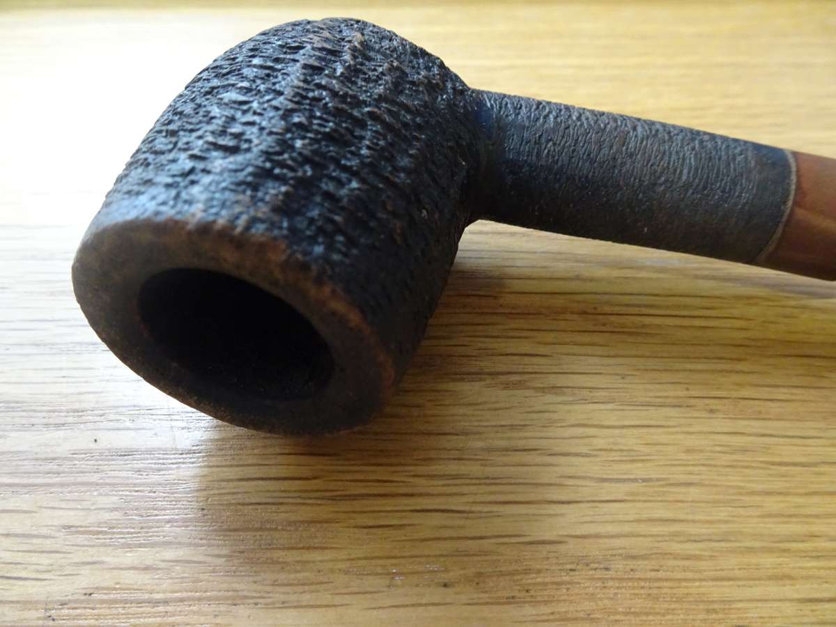 Sasieni 93's Old England Rusticated Briar Tobacco Smoking Pipe Stack Chimney - In Used Condition