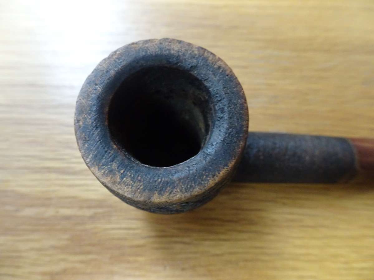 Sasieni 93's Old England Rusticated Briar Tobacco Smoking Pipe Stack Chimney - In Used Condition
