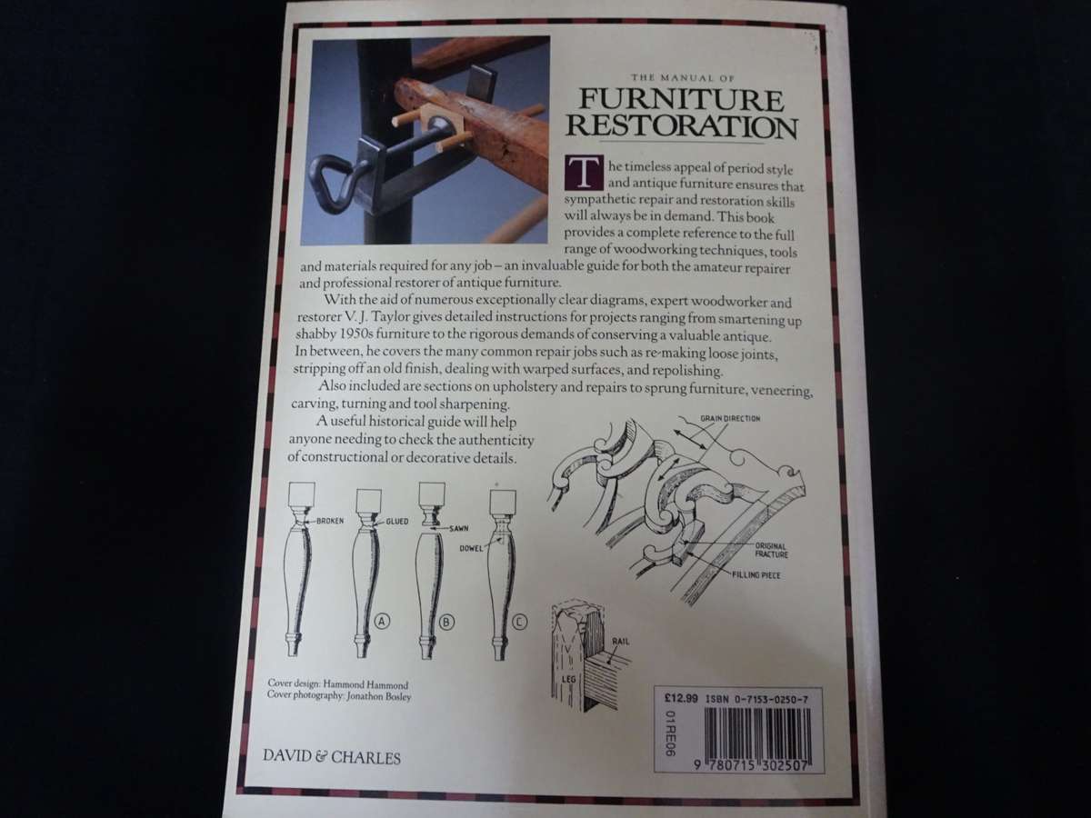 The Manual Of Furniture Restoration By V.J Taylor - See Description