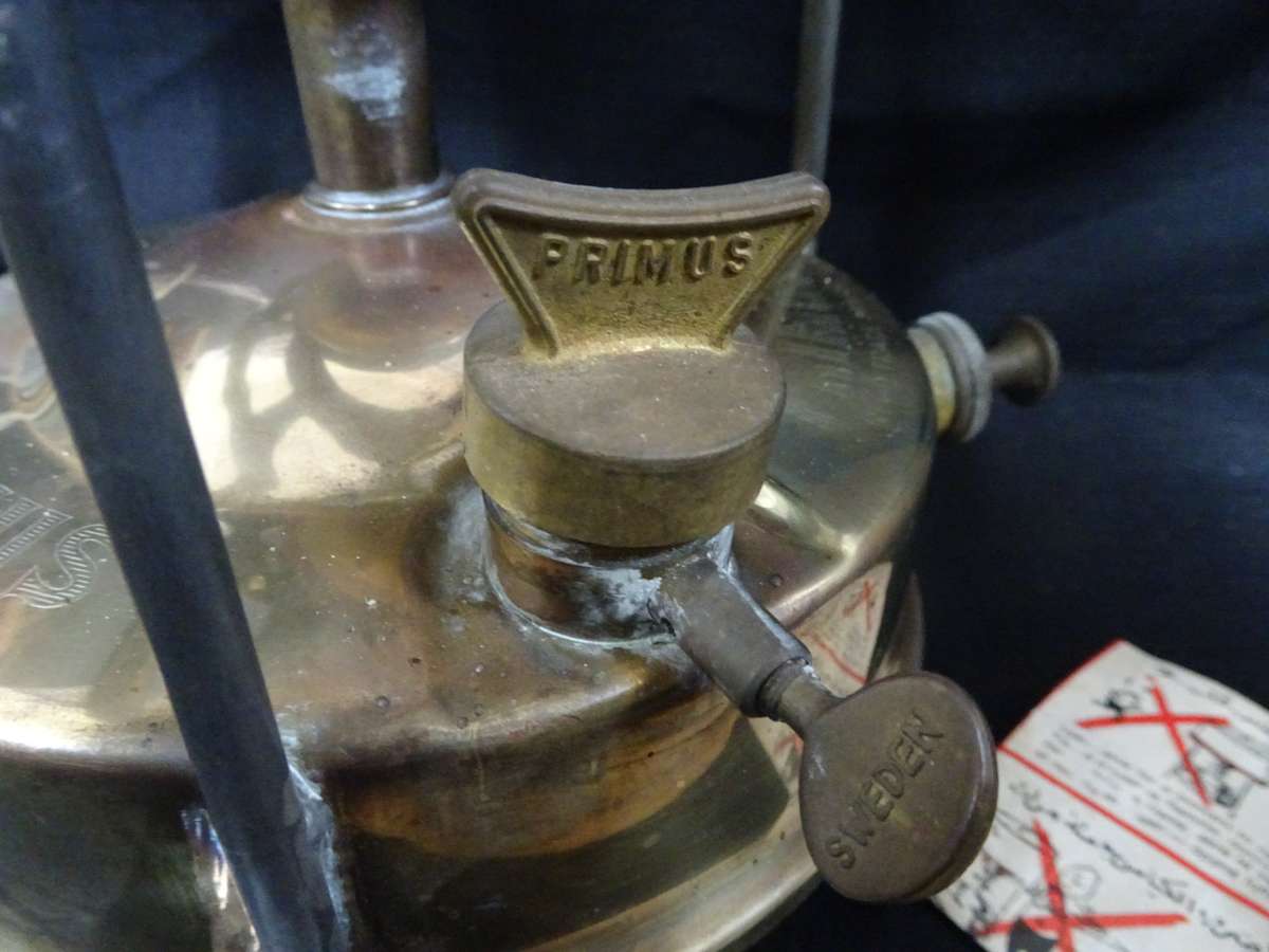 Stunning Vintage No. 1 Primus Trade Mark Camping Stove With Accesories - In Good Condition