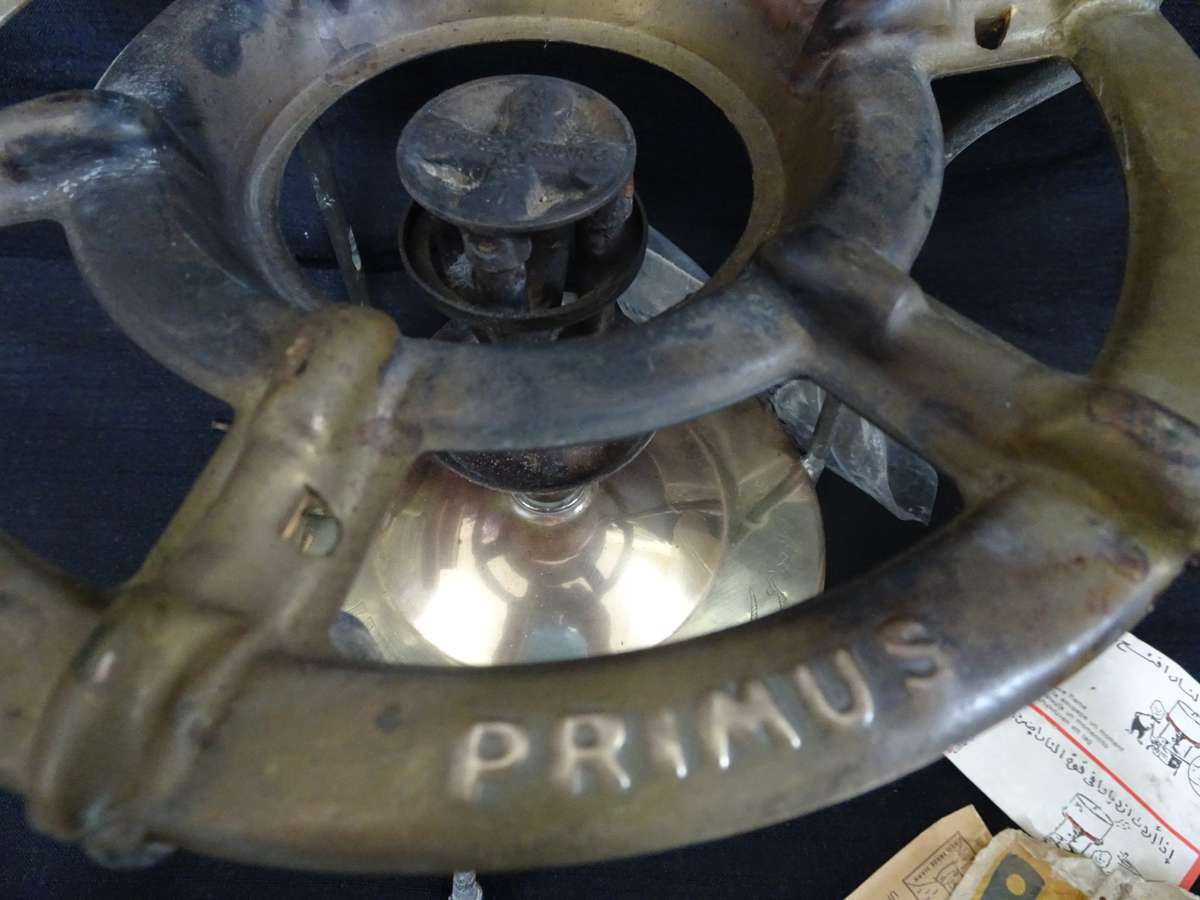 Stunning Vintage No. 1 Primus Trade Mark Camping Stove With Accesories - In Good Condition